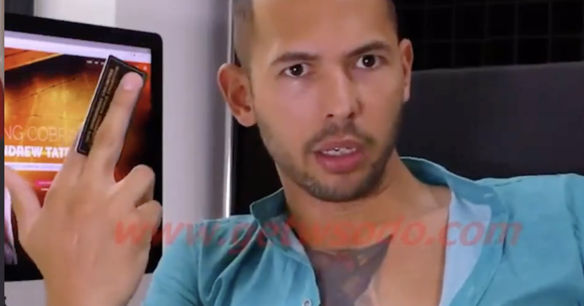 A resurfaced video of a young Andrew Tate showing off his 'business card' proves that he's never been a stranger to cringe