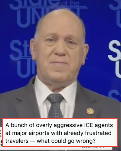The White House thinks ICE agents are the solution to long American airport lines and Twitter begged to differ