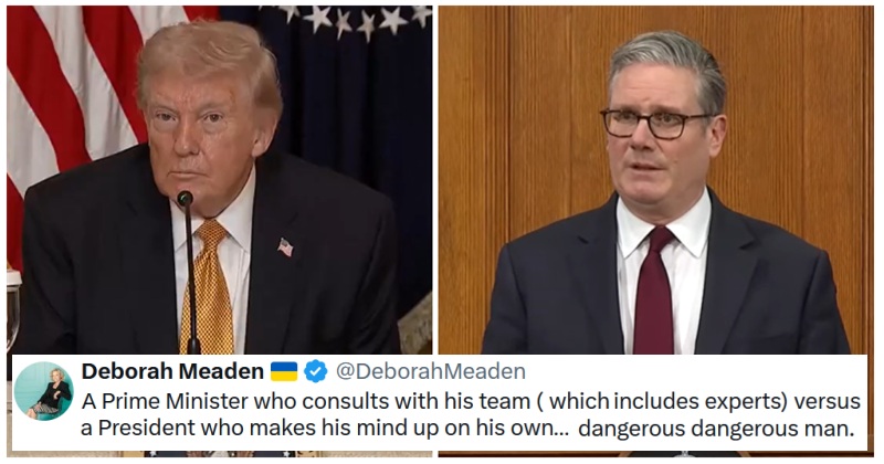Donald Trump mocked Starmer for consulting his team on whether to send ships to Iran, and the thinking world replied as one - 19 resounding facepalms