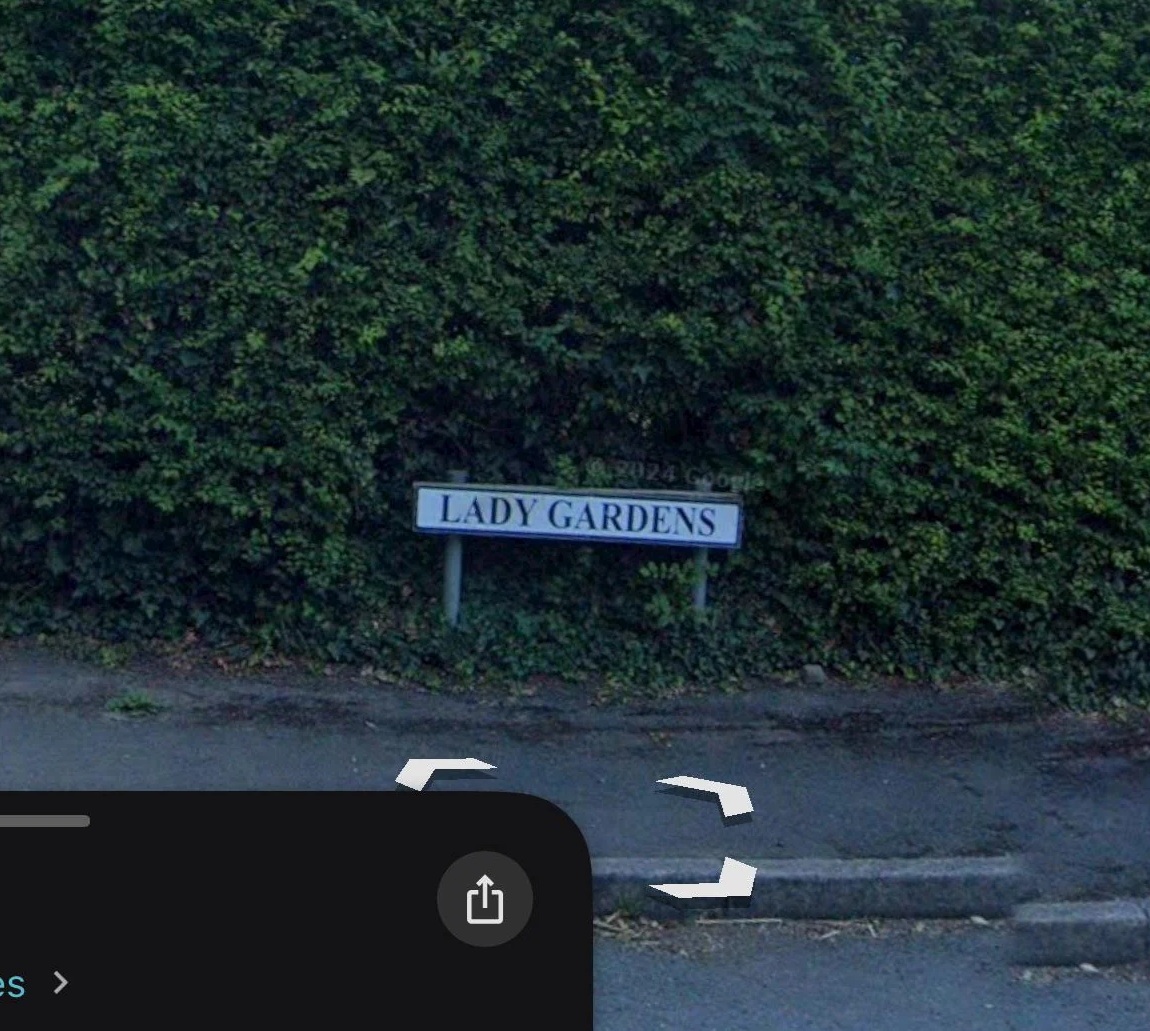 Lady Garden street sign