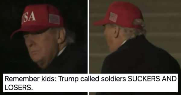 Donald Trump was asked what he thought about the death of American soldiers and his answer spoke – or rather didn’t speak – volumes