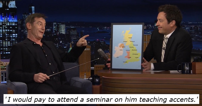 You’d have a hard time finding someone who can mimic the UK’s accents better than the brilliant Jason Isaacs