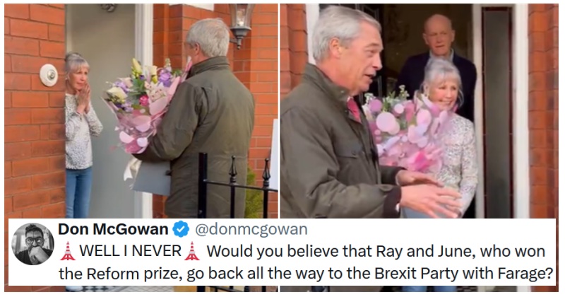 The winners of Reform’s generous electricity bill payment prize are, by a wild coincidence, a pair of staunch party loyalists – 17 raised eyebrows