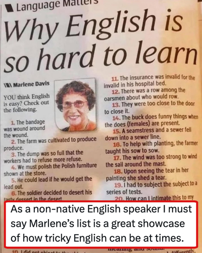 This 20-point guide why English is so hard to learn just went viral for reasons which will presumably become obvious