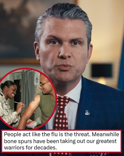 Pete Hegseth has removed the mandatory flu vaccine for US forces – Make America Viral Again! – 24 sick burns