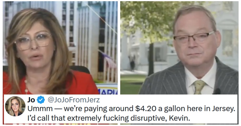 Trump’s economic advisor says the Iran War hasn’t disrupted the US economy, and people are wondering if he’s talking about a different US