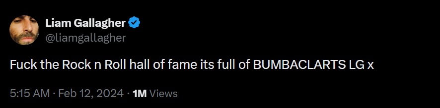 Fuck the Rock n Roll hall of fame its full of BUMBACLARTS LG x