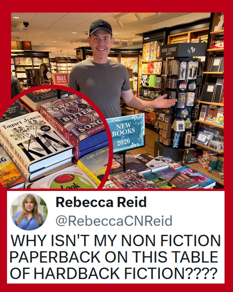 Matt Goodwin questioned why Waterstones isn’t displaying his ‘bestselling’ new paperback, and the replies pointed out the bleedin’ obvious – 17 favourites