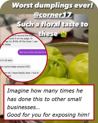 A petty influencer left a bad review because the restaurant wouldn’t give him a discount, and their response was A++