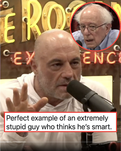 This argument between Joe Rogan and Bernie Sanders about climate change epitomizes why it’s impossible to reason with Magas