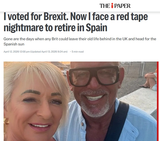 I voted for Brexit. Now I face a red tape nightmare to retire in Spain
Gone are the days when any Brit could leave their old life behind in the UK and head for the Spanish sun