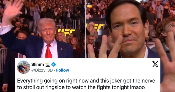 Donald Trump and Marco Rubio went to a UFC fight while the Iran ceasefire talks collapsed, just so you know where their real priorities lie