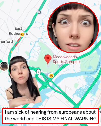 This American has had it up to here with Europeans’ enthusiasm with walking at the World Cup and got owned to the moon and back (on foot, probably)