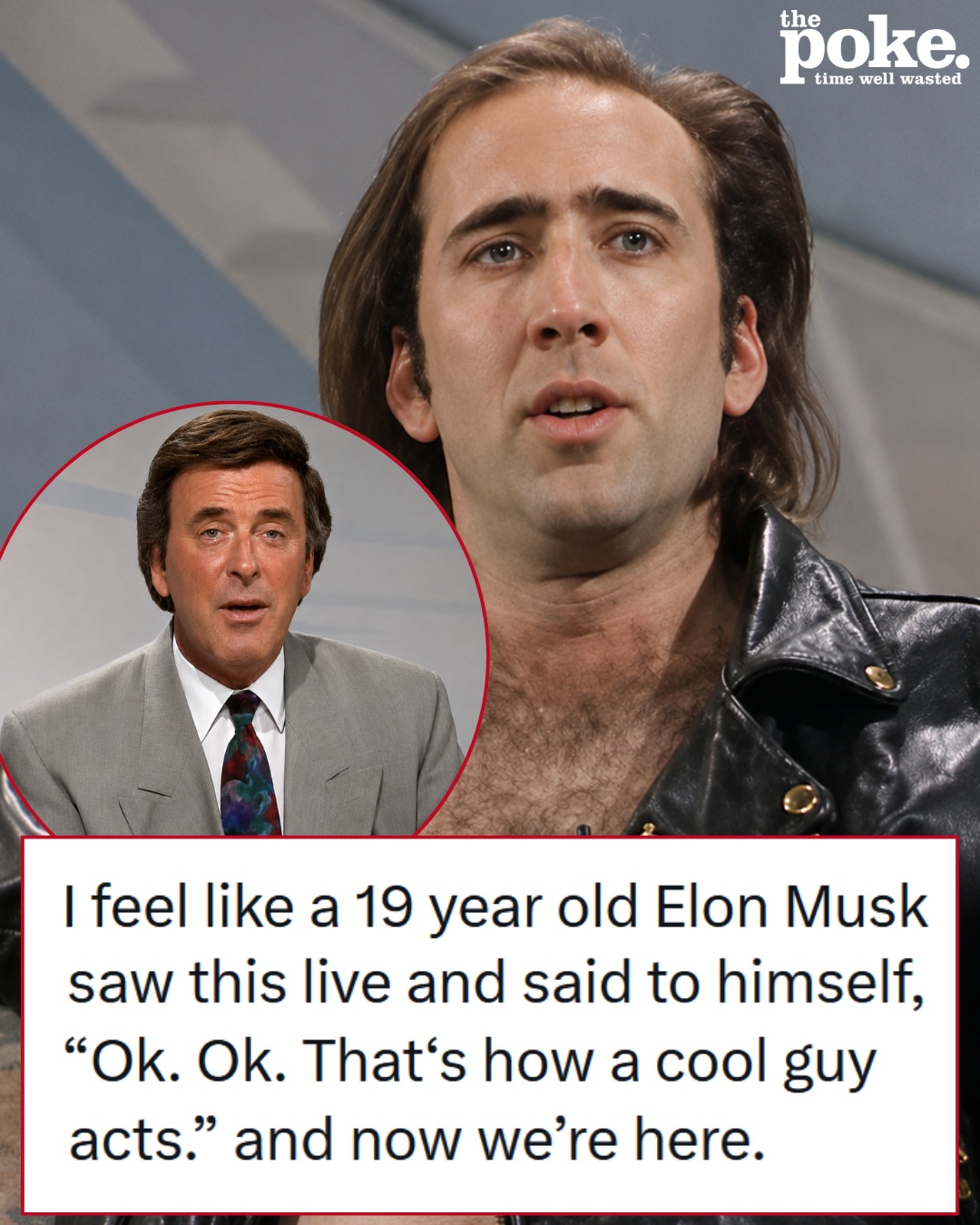 Nicolas Cage’s 1990 ‘highly energetic’ appearance on Wogan went viral again, because it’s when he front-flipped his way into the chat show Hall of Fame
