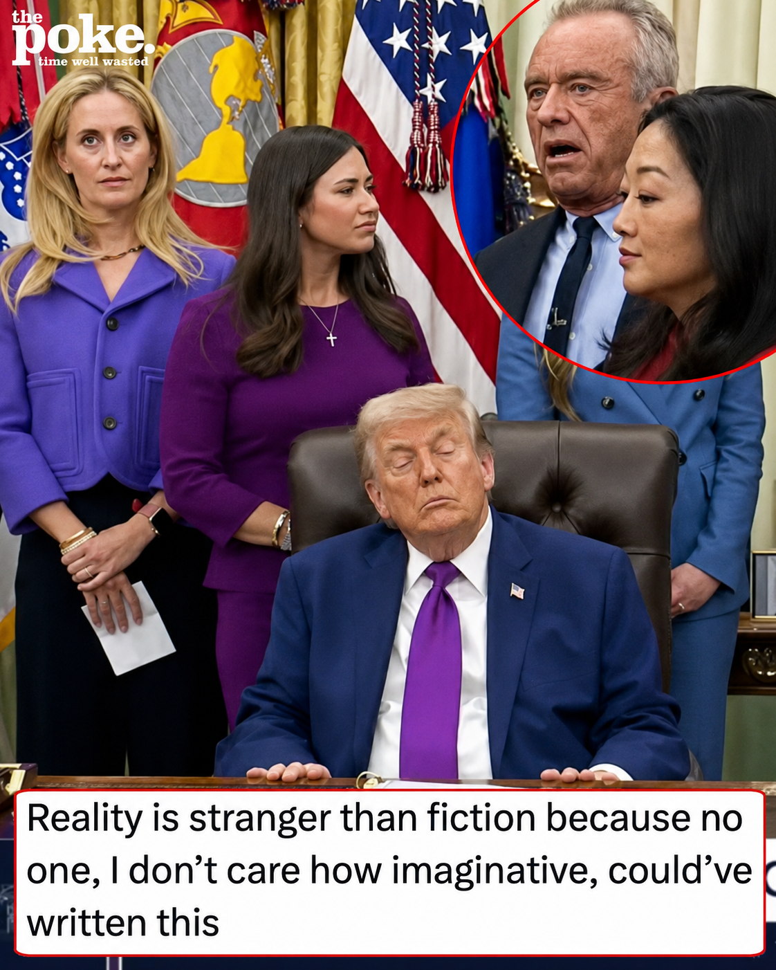 If ever a 12 second clip could capture the state of Donald Trump’s White House right now it’s surely this