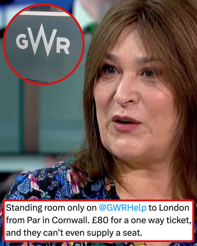 Sarah Vine complained about not having a seat on the train but the twist in the tail had people hollering into next week