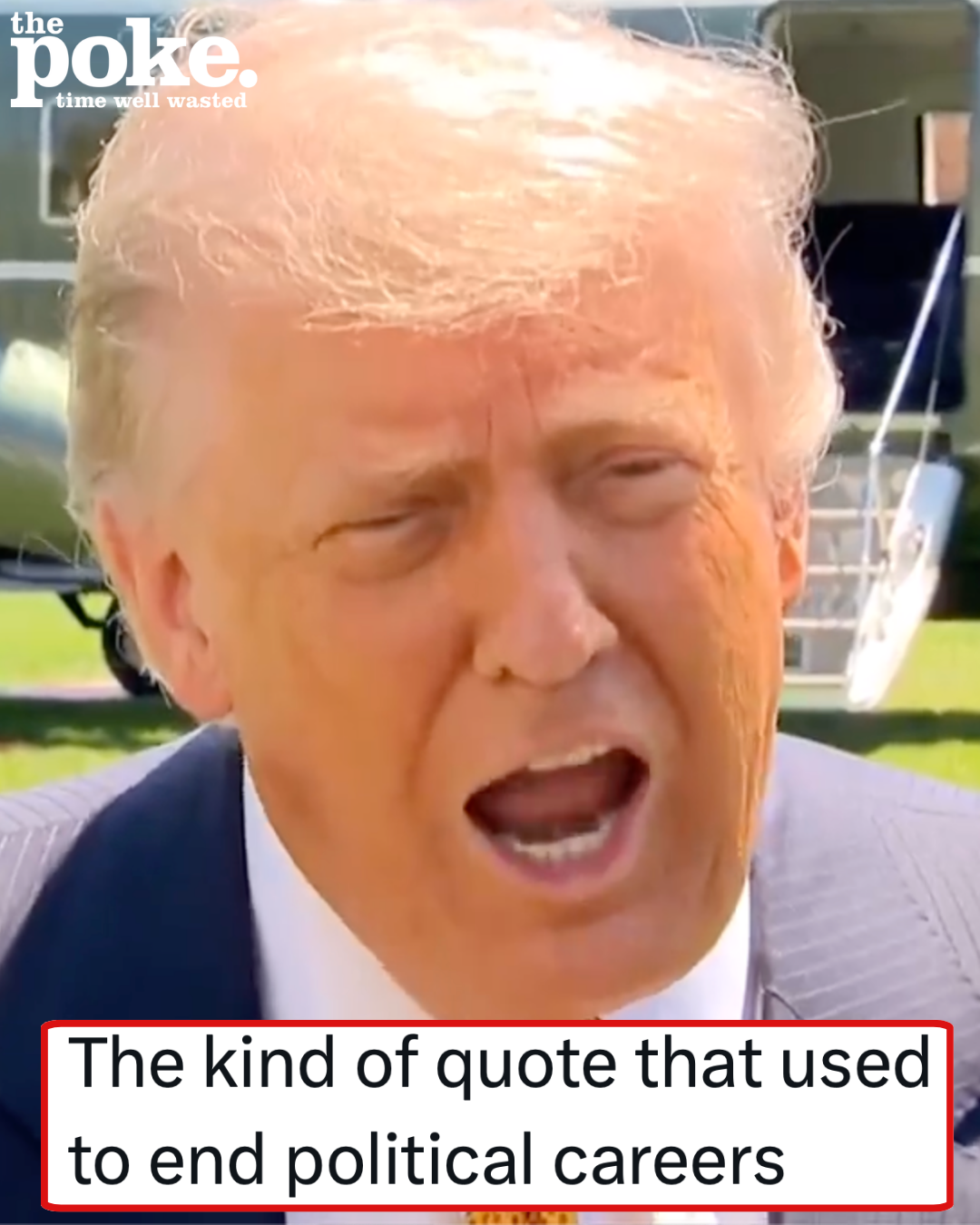 Donald Trump was asked about ordinary Americans' dire financial situation and he handed his political opponents their campaign slogan on a plate