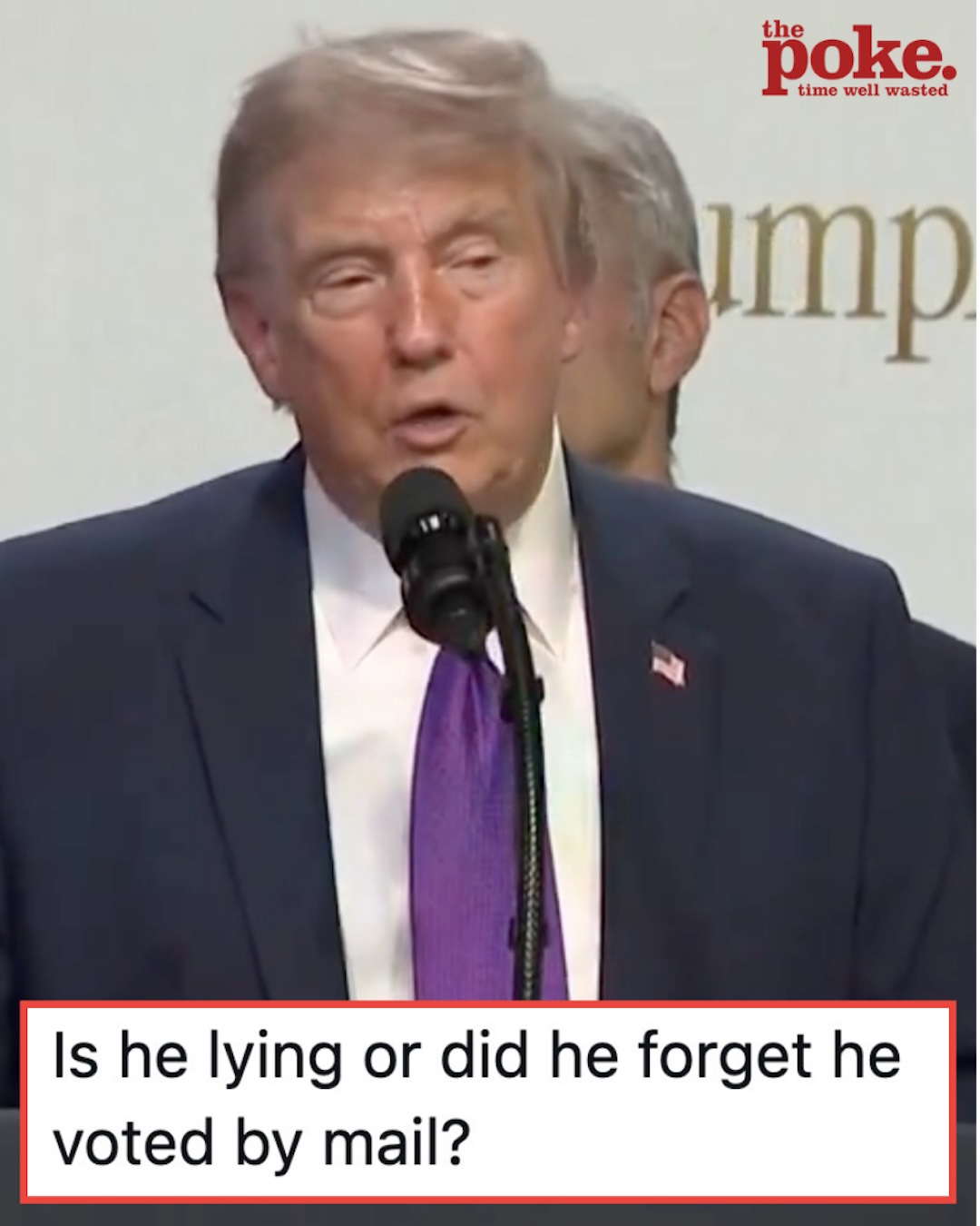 Donald Trump had a not overly convincing story to prove that all mail-in ballots are corrupt and the entire internet noticed the same flaw in his tall tale