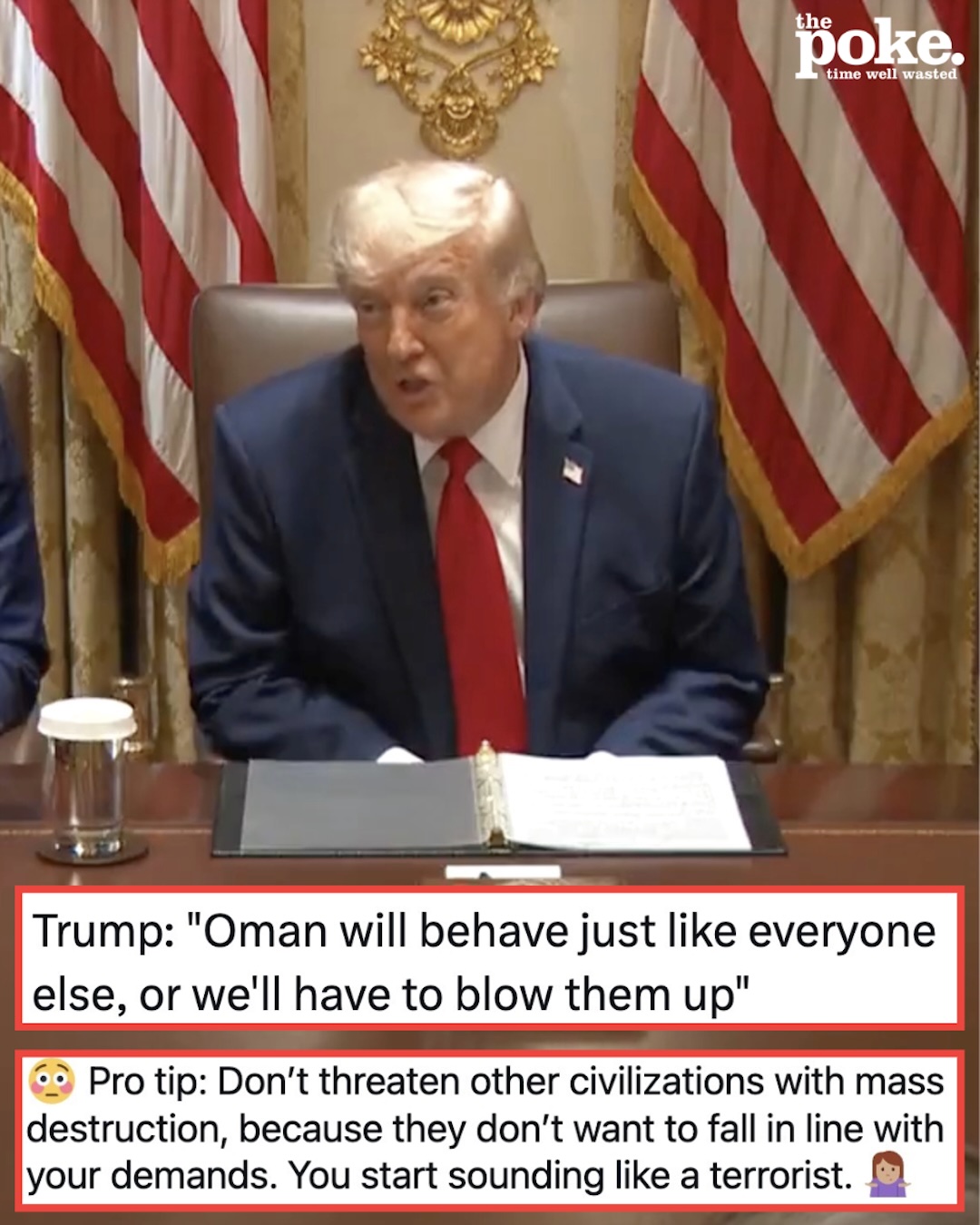 Donald Trump threatened to ‘blow up’ one of America’s oldest allies in the Middle East, and the Nobel Peace Prize committee would like a word