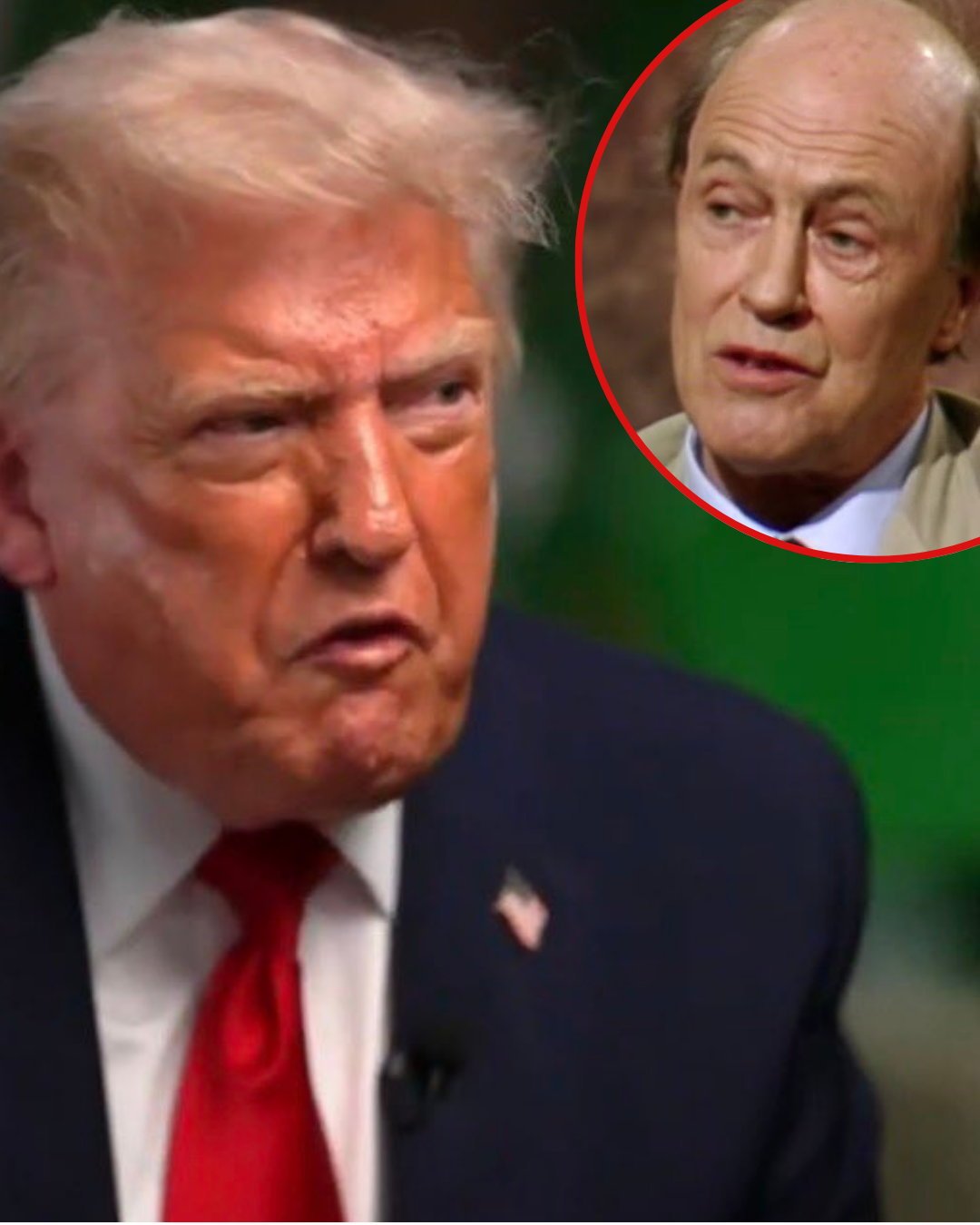 The look on Trump’s face as he stormed out of an interview s