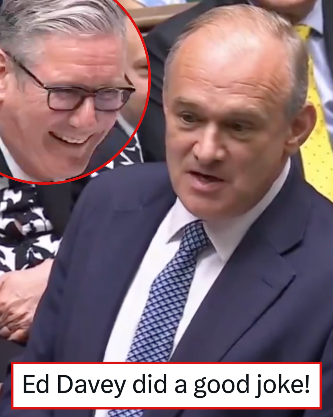 Someone stop the clocks! Ed Davey just told a properly funny joke at PMQs and it was a most welcome moment of light relief from everything else going on right now