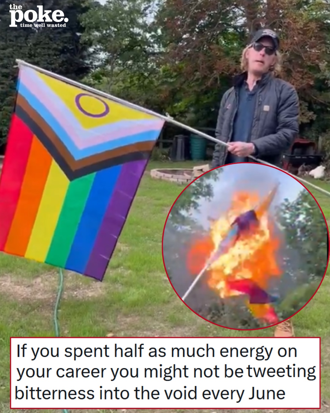 It’s Pride Month so the edgy Laurence Fox has been burning f