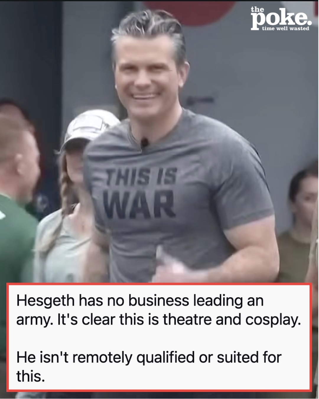 Pete Hegseth’s workout video with the Marines prompted a world of mockery and he might want to find a new trainer – 15 takedowns from the frontline of Twitter
