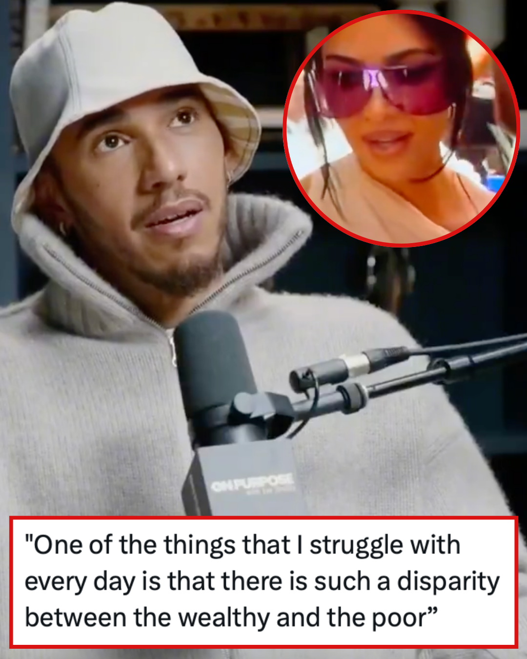 Lewis Hamilton said he struggles daily with the hu