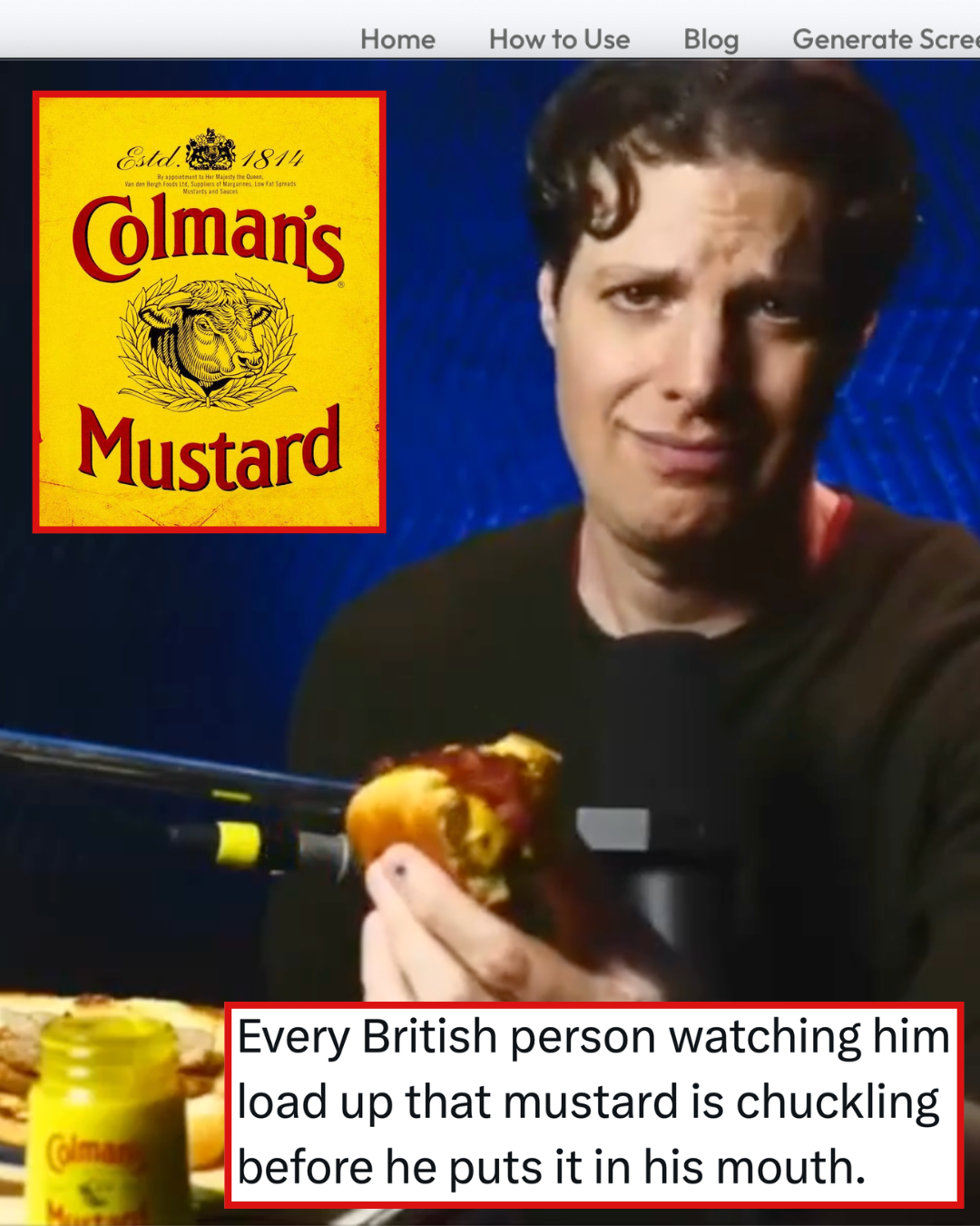 This American made the mistake of not treating English mustard with the respect it deserves and it’s eye-wateringly hilarious