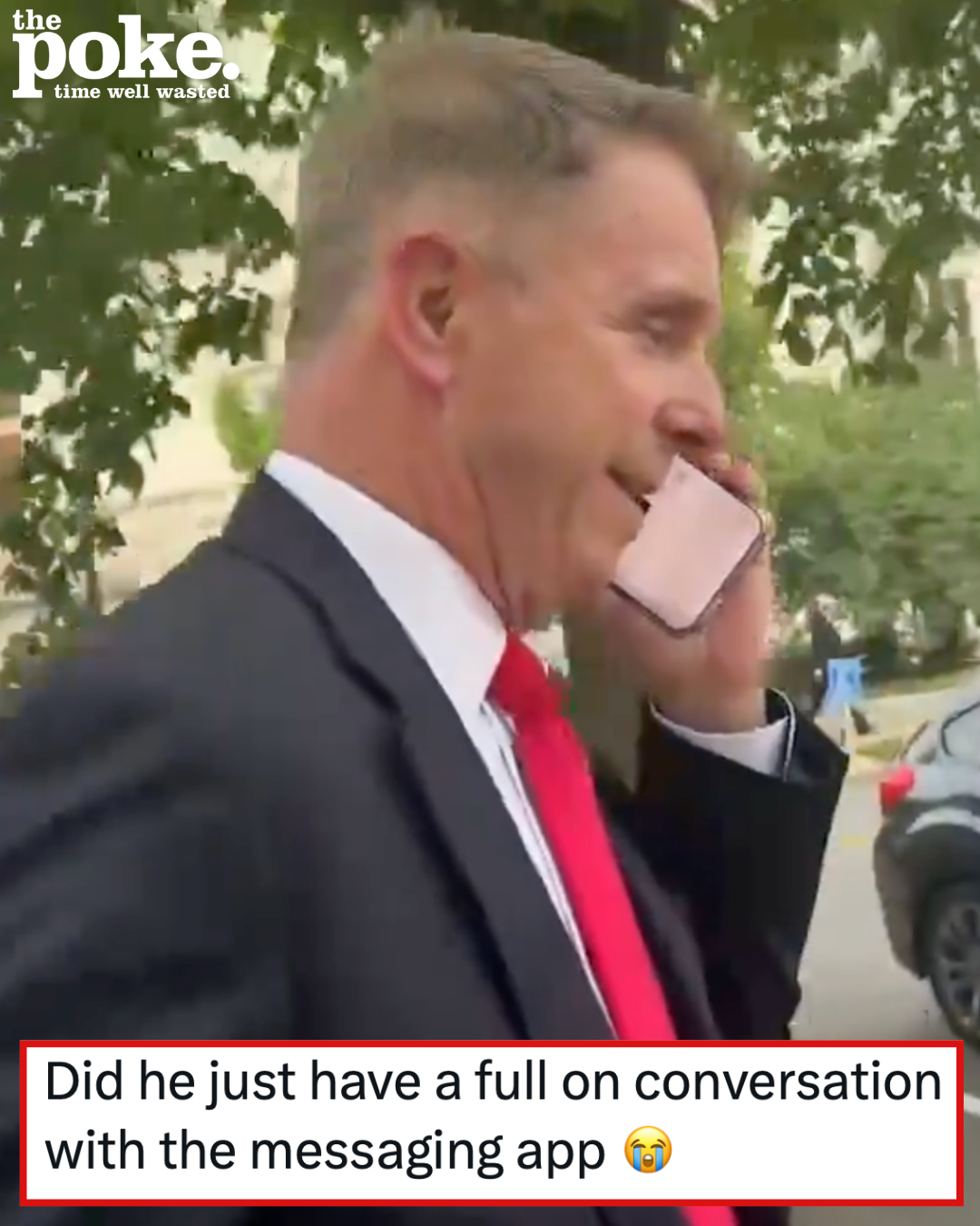 This Maga politician pretended to be on the phone 