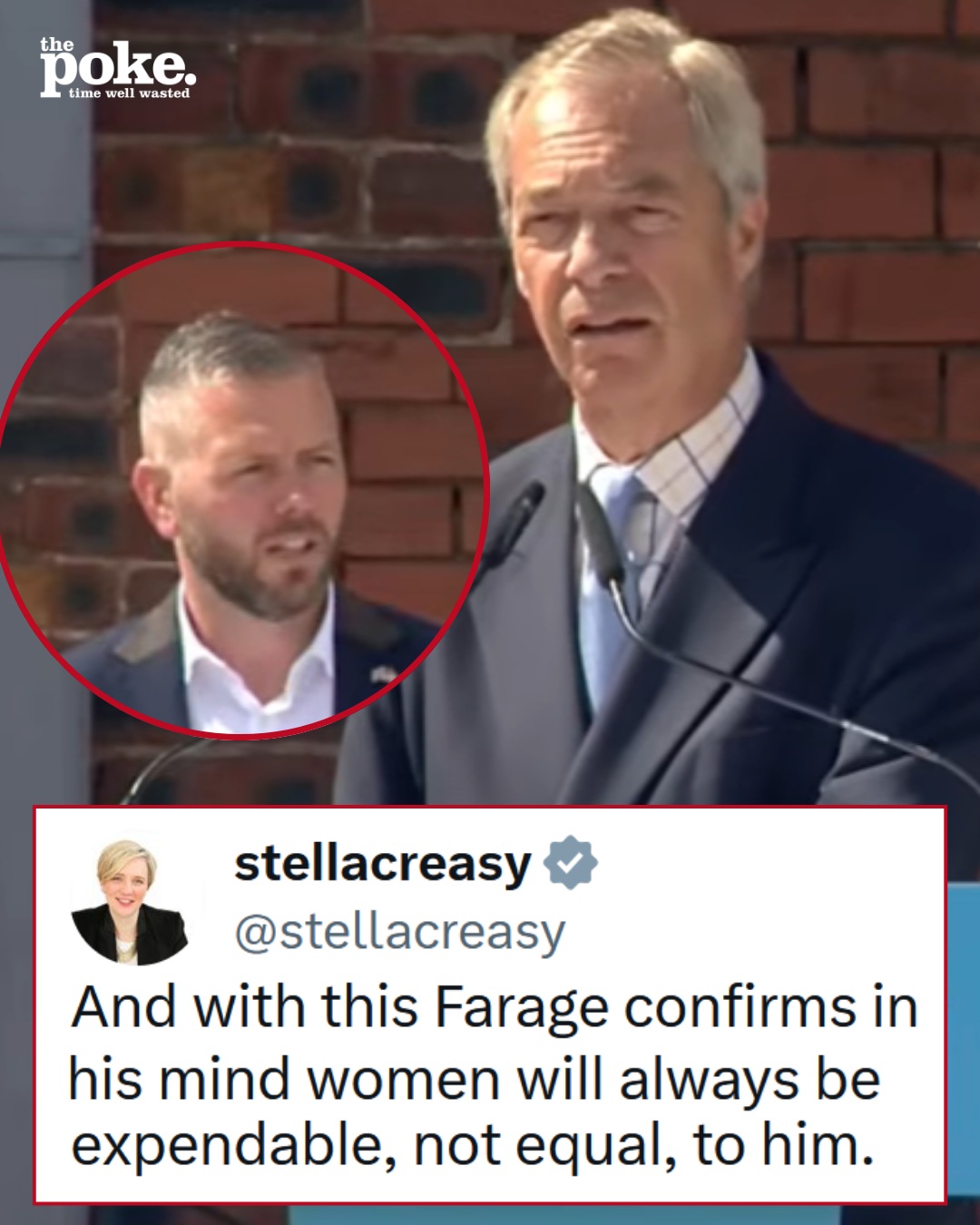 Nigel Farage’s response to the Makerfield candidat