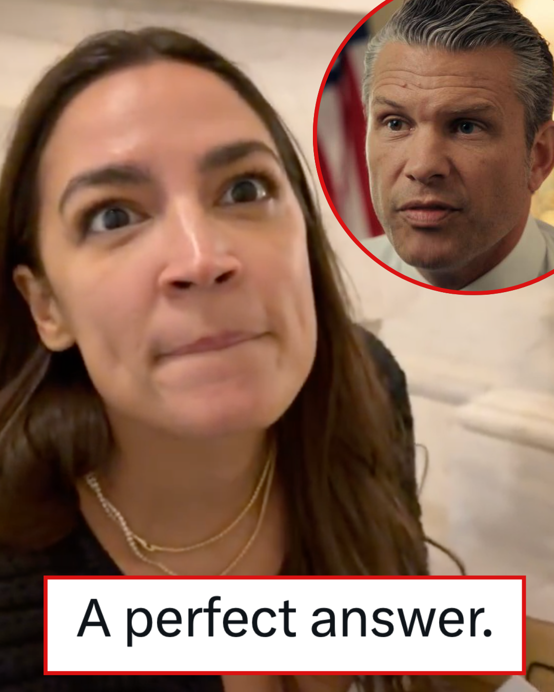 Pete Hegseth has been sidelining women of colour in the US military and Alexandria Ocasio-Cortez’s response just totally nailed it