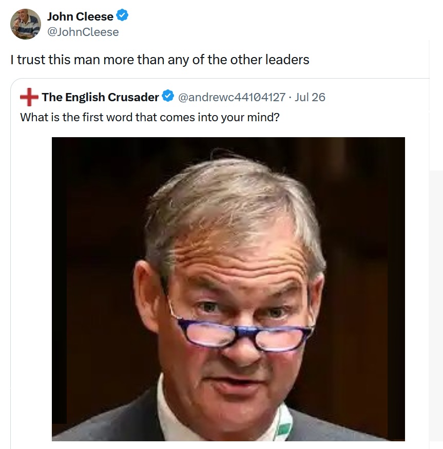 I trust this man more than any of the other leaders.
(quote-tweeing a post about Rupert Lowe)