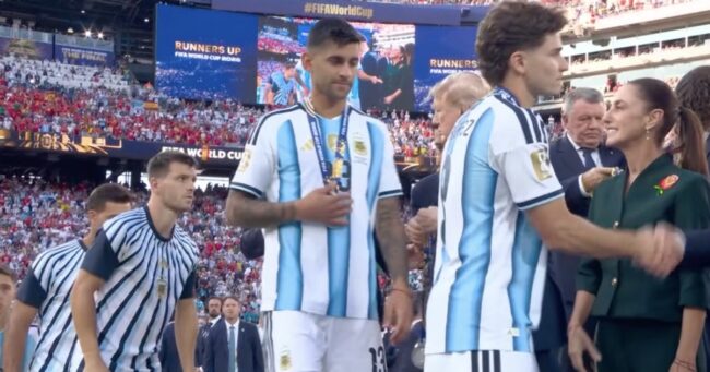 Cristian Romero wasn’t taking any of Donald Trump’s nonsense and it was so good the Argentina star even had Spanish fans applauding