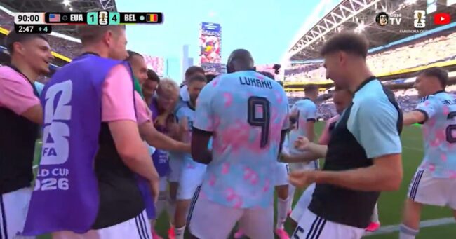 The Belgian team did Trump’s stupid dance as a goal celebration in their 4-1 obliteration of USA, and the rest of the world cheered