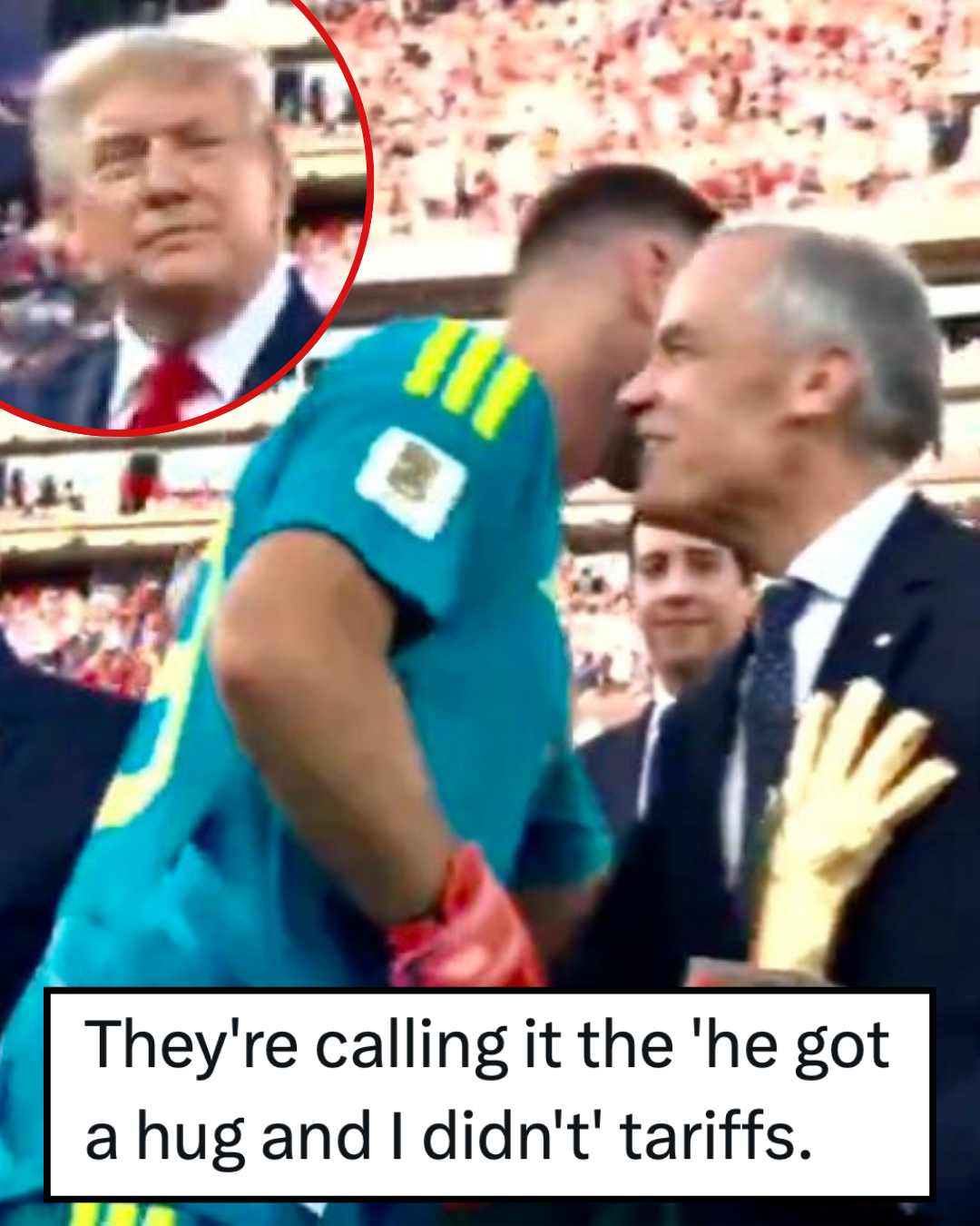 People reckon this is the exact moment Trump decided to dump a load of new tariffs on Canada and it's a totally compelling case