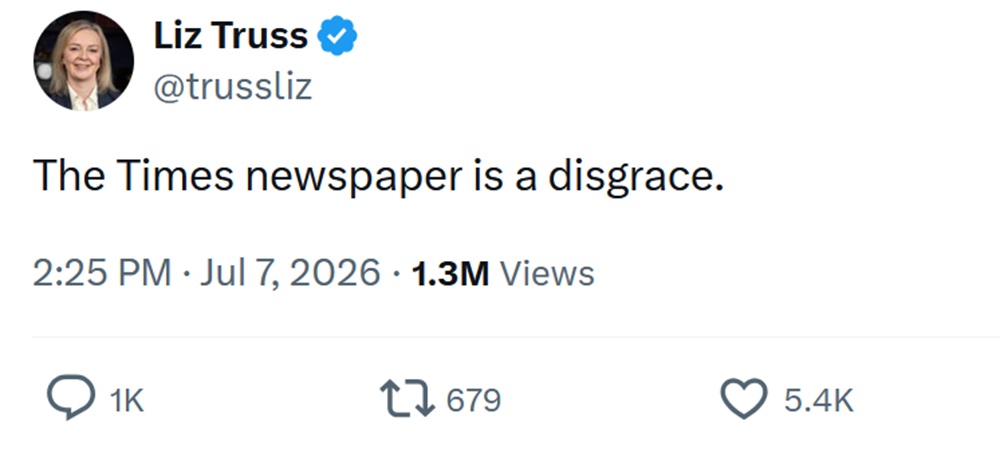 The Times newspaper is a disgrace.