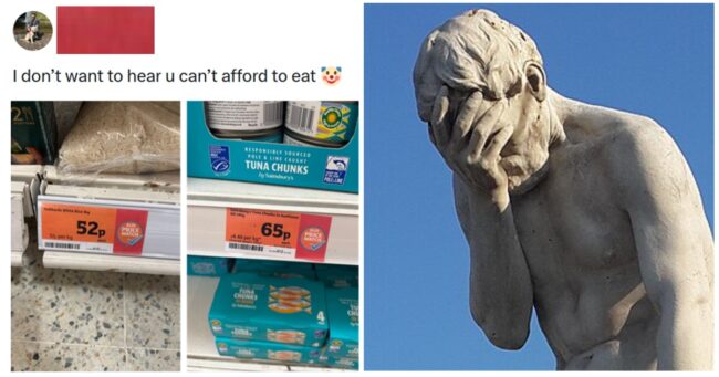 An ‘investor’ on Twitter has offered a ‘simple’ solution for people who are struggling with rising food costs, but it didn’t go down well at all