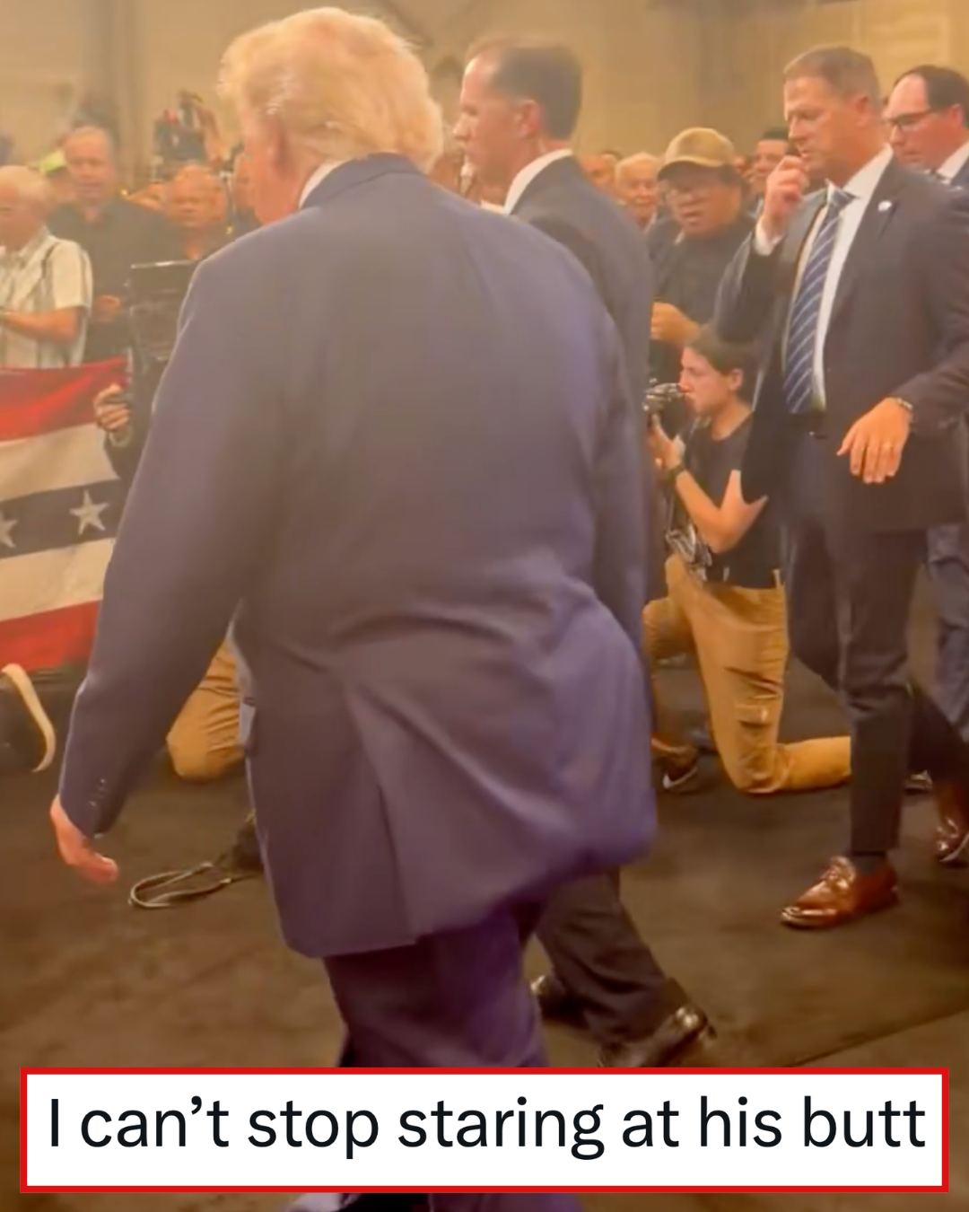 People are trying to work out what’s going on under Donald Trump’s suit and these people surely said it best
