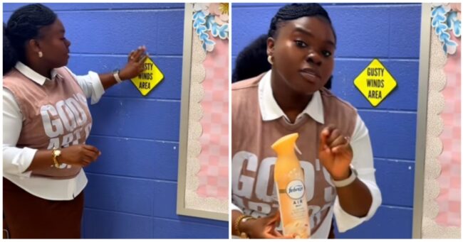 A teacher created a special area where the kids could go to fart, and the internet went wild when they got wind of it