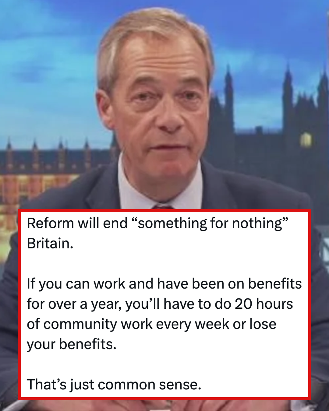 Nigel Farage said he would end ‘something for nothing Britain’ and it was a priceless self-own that money can’t buy
