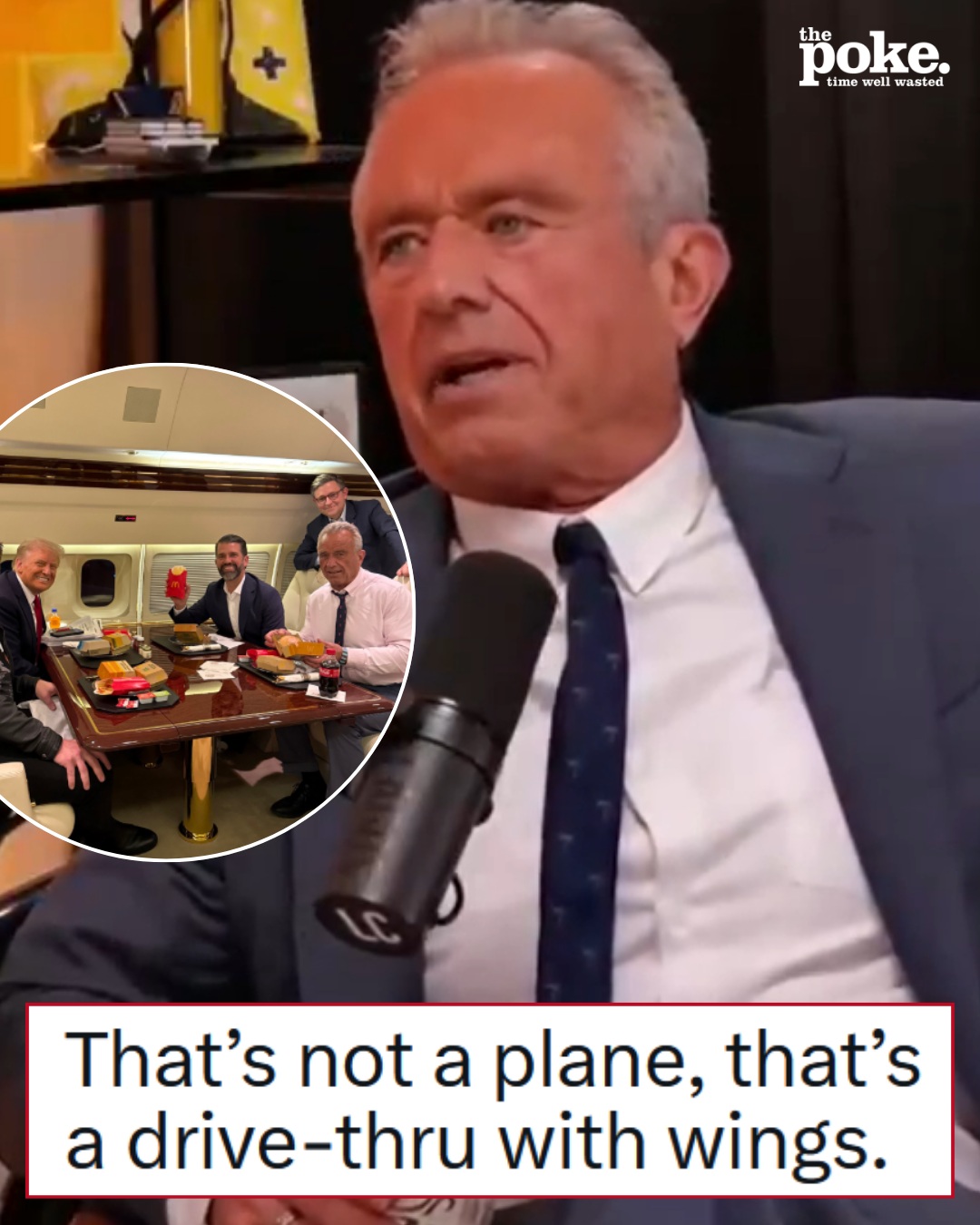 RFK Jr says there are ‘boxes and boxes of McDonald’s’ on Air Force One, and it may be the most truthful thing he’s ever said