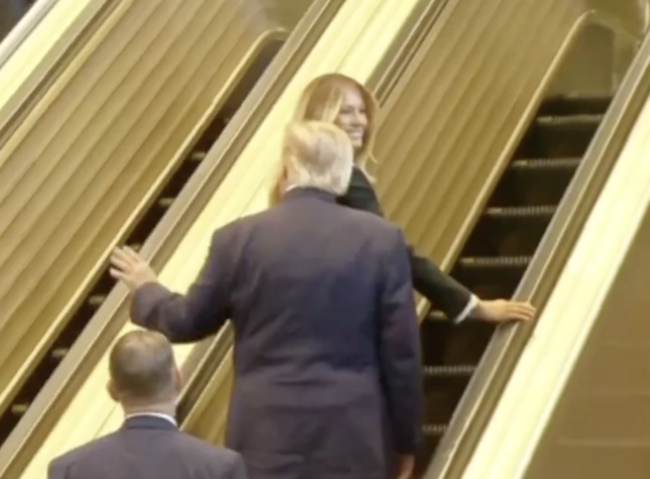 This reporter who immaculately trolled Donald Trump on the UN escalator deserves some sort of prize and even Melania appeared to enjoy it