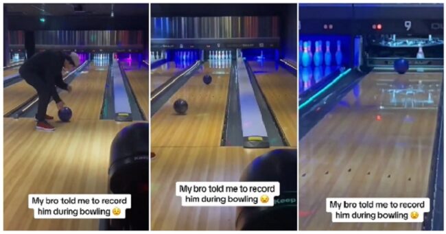 If we hadn’t seen this mind-blowing bowling trick shot, we’d have thought it was impossible