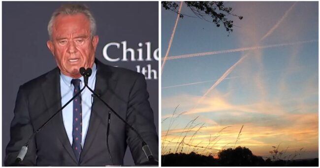 We regret to inform you that RFK Jr is ‘looking at chemtrails’, and there’s not enough facepalm in the world – 26 scathing responses