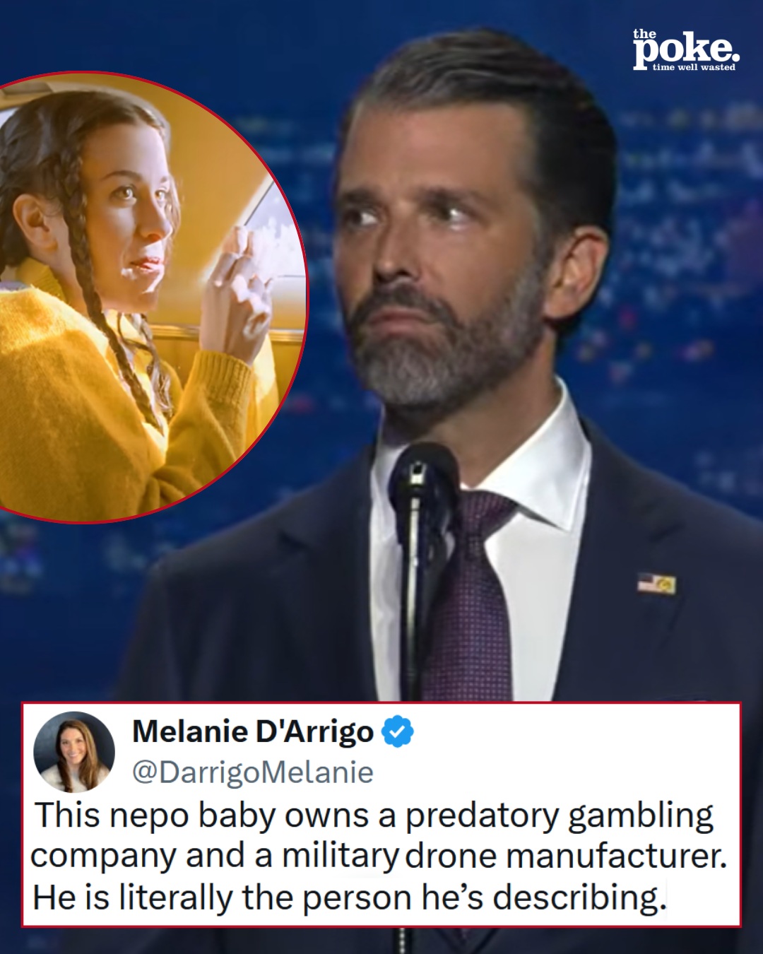 Donald Trump Jr criticised ‘enriched elites’, and if ever a call was coming from inside the house … 17 scathing clapbacks