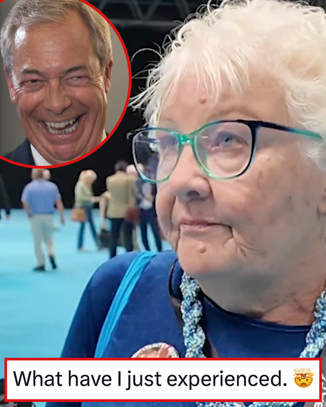 This 53 seconds with Nigel Farage’s number one fan is a terrifying glimpse of what we’re up against right now