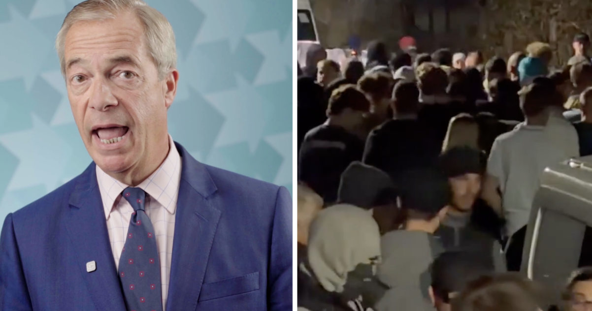 Nigel Farage warned Britain was on ‘the edge of serious civil unrest’ and the entirety of the internet responded as one