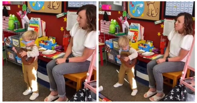 This young lad’s show-and-tell rock-out is still one of the most joyous things on the internet