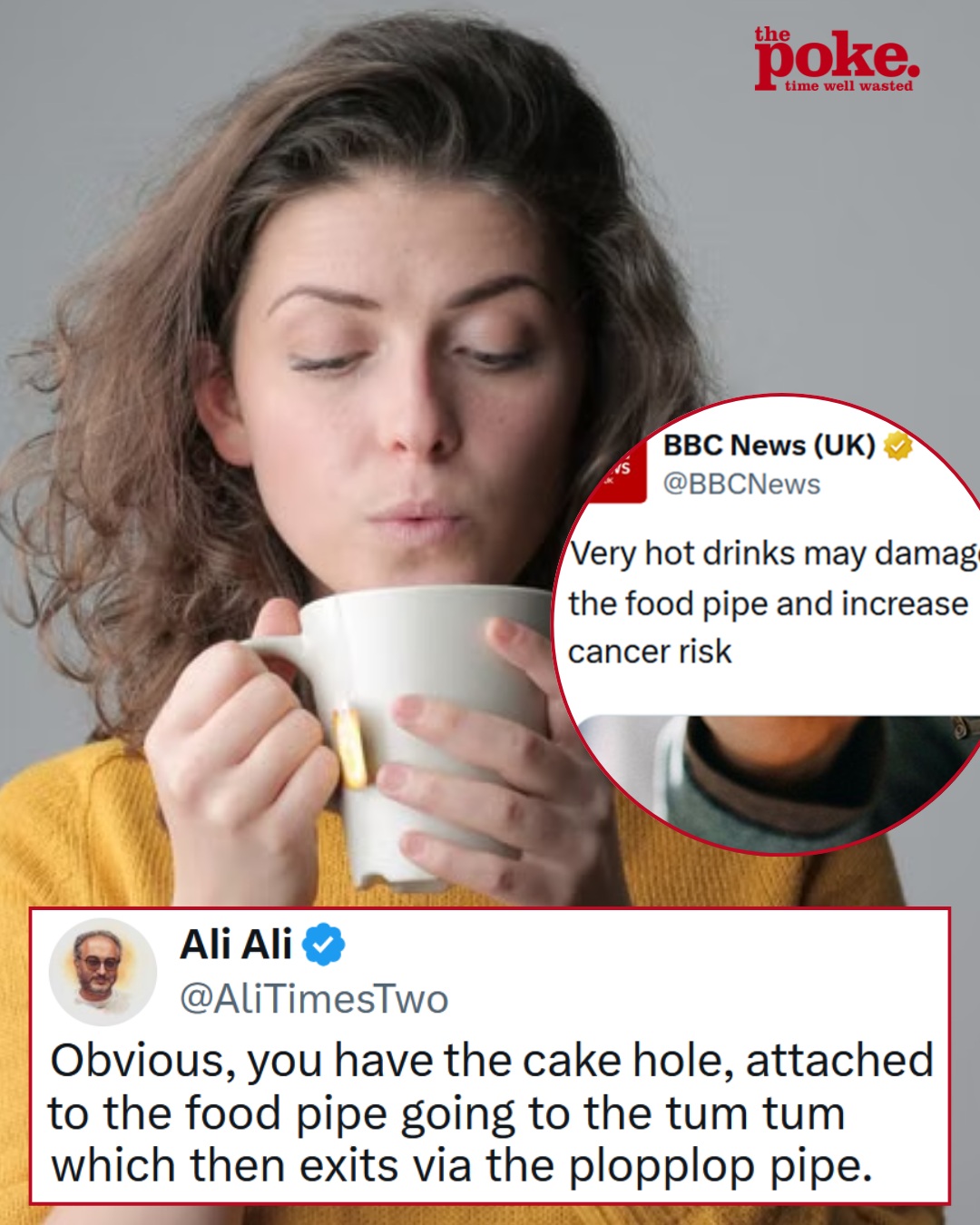 The BBC got absolutely dragged for using ‘food pipe’ in a headline about the health risk of hot drinks – 17 favourite clapbacks